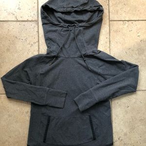 Athleta Sentry Hoodie in Charcoal Grey Heather